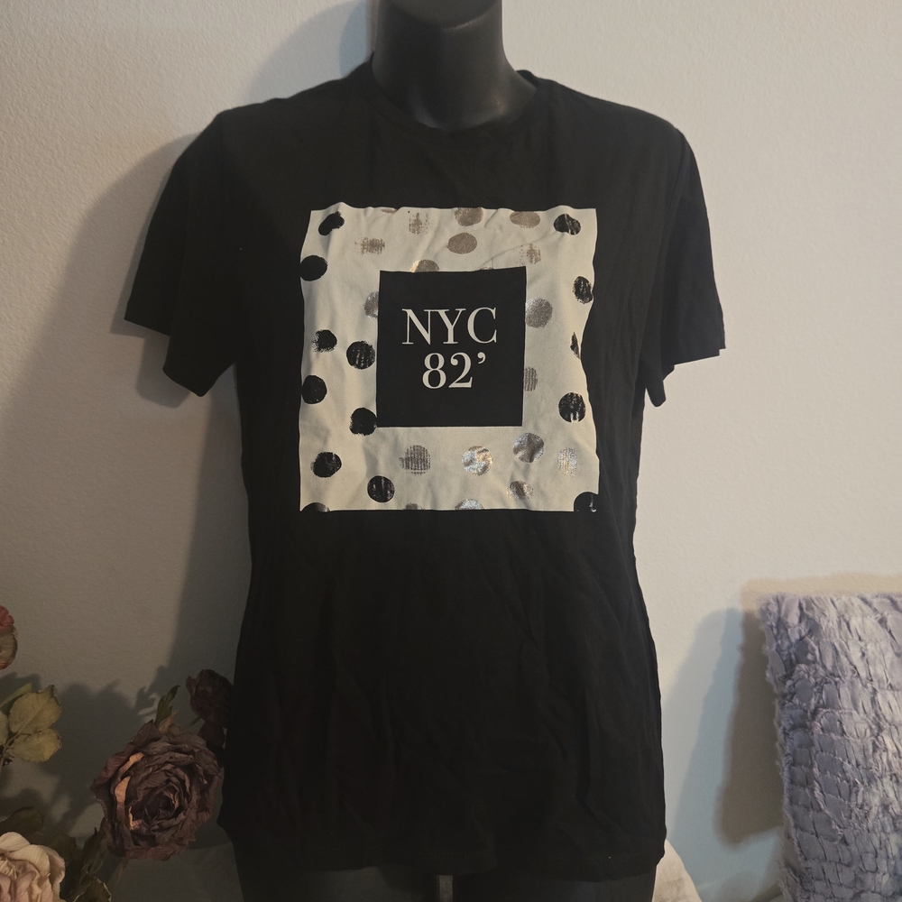 Stradivarius Black T-Shirt